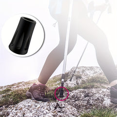 8pcs Rubber Trekking Pole Tips for Hiking Walking Sticks