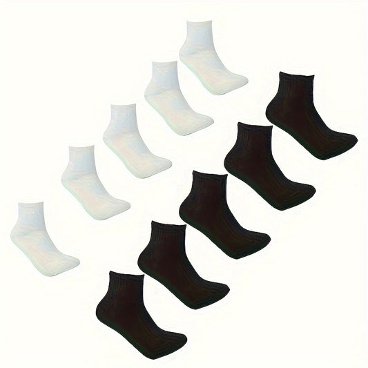 10 Pairs Men's Outdoor Sports Ankle Socks