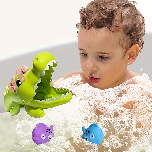 Crocodile Water Playset - Interactive Educational Bath Toy for Kids
