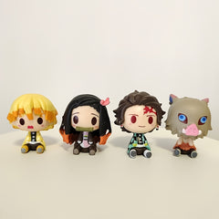 Anime Figure Set for Car Decoration Collection Model Doll Toy