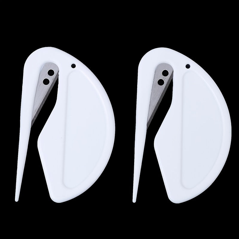 2pcs Plastic Letter Opener Mini Sharp Letter Mail Envelope Opener