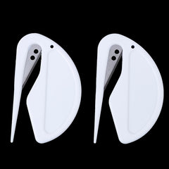 2pcs Plastic Letter Opener Mini Sharp Letter Mail Envelope Opener