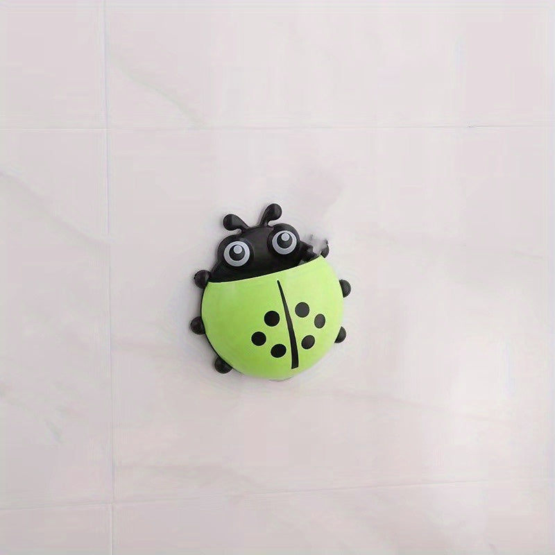 Ladybug Toothbrush Holder Suction Cup Storage Box