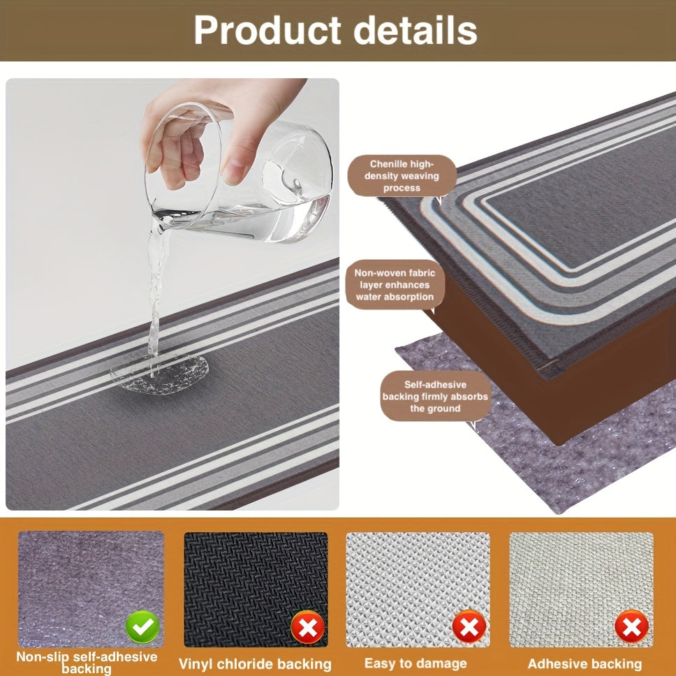 15pc Edging Stair Treads Non Slip Carpet Mat 30 In X 8 In