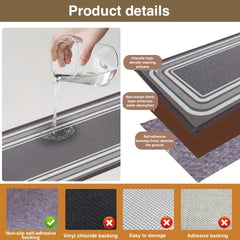 15pc Edging Stair Treads Non Slip Carpet Mat 30 In X 8 In