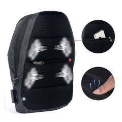 Men's Canvas Casual Outdoor Backpack Shoulder Crossbody Bag