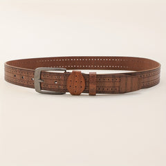 Men's PU Leather Belt Decorative Accessories Husband Boyfriends Birthday