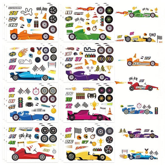 Kids Racing Car Stickers for Party Favors