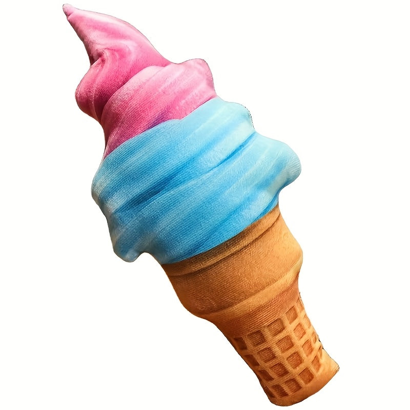 Set of 5 Cartoon Ice Cream Cone Plush Dolls - Realistic Toy for Kids