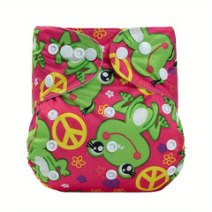 Washable Baby Diaper Reusable Cloth Diaper for Boys & Girls 3-15kg