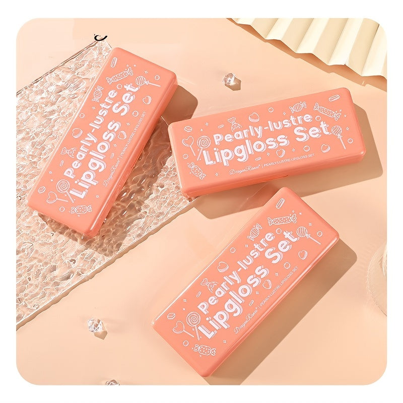 10 Orange Water Light Lip Glaze Set for Women