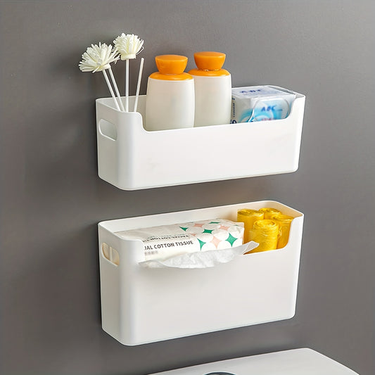 Bathroom Storage Box Toilet Tank Tissue Shelf Organizer