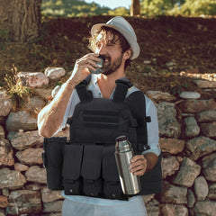 Breathable Waterproof Vest for Camping Hiking Fishing