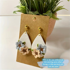 Flower Press Silicone Mould Polymer Clay Cutters Roses Earrings Pendant Making