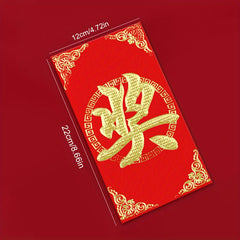 6pcs Chinese Printed Blessing Red Envelopes Lucky Money Rabbit Red Envelopes