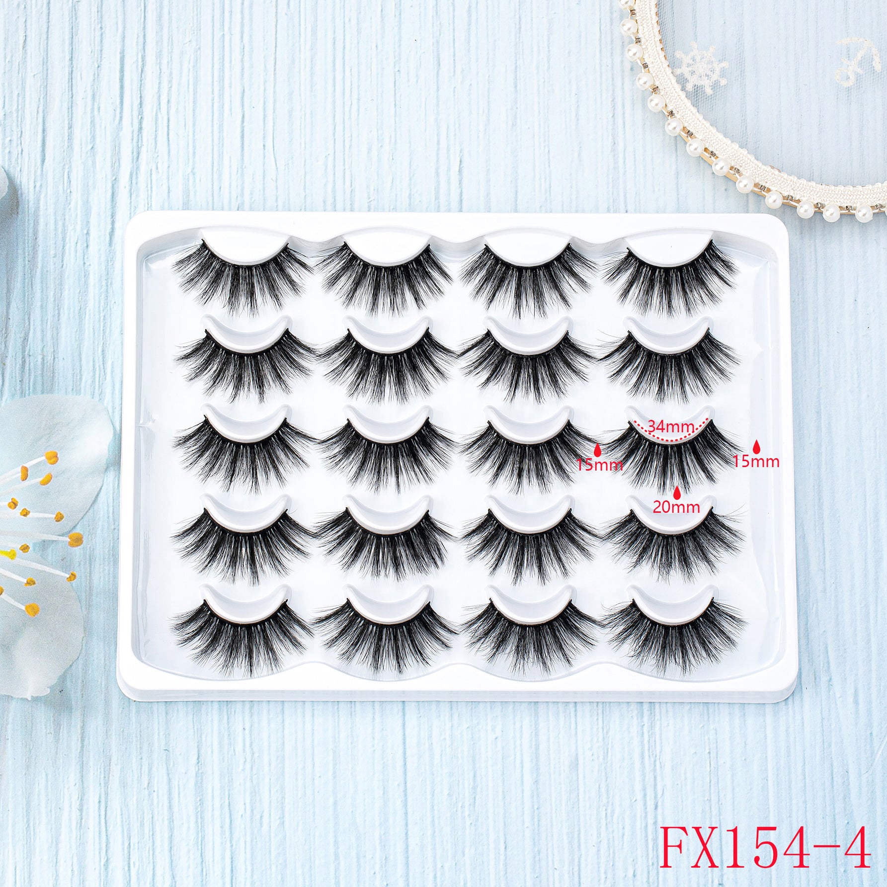 10 Pairs Fluffy 3D Mink False Eyelashes