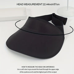 Candy One Piece Visor Plain Casual Sun Hats UV Protection Sports Hat