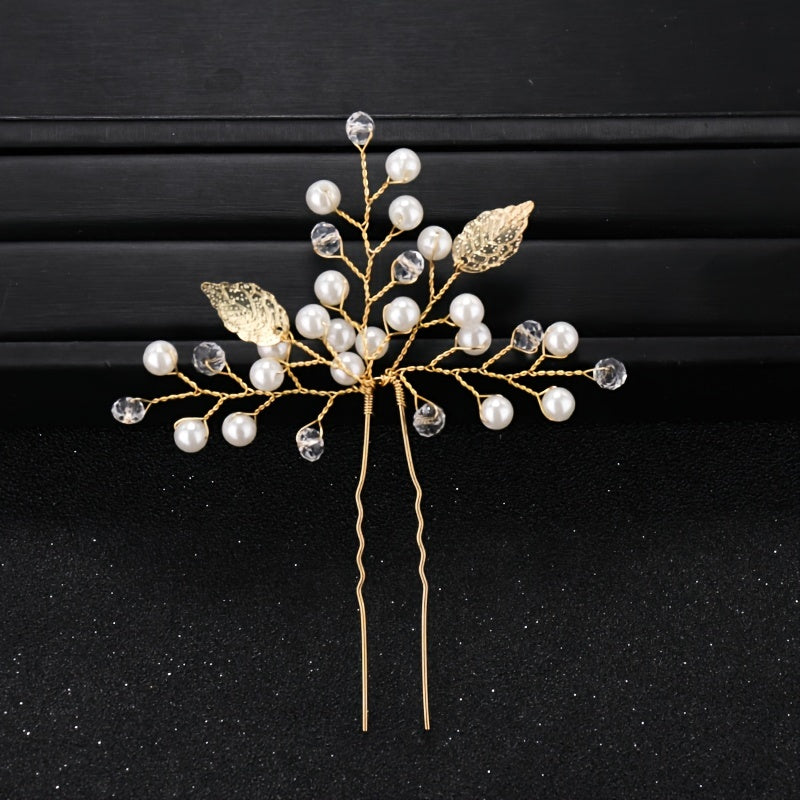 2pcs Women's Rhinestone Wedding Hair Comb Set