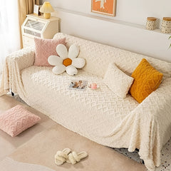 Soft Plush Sofa Slipcovers Anti Scratch Cushion Cover Home Decor