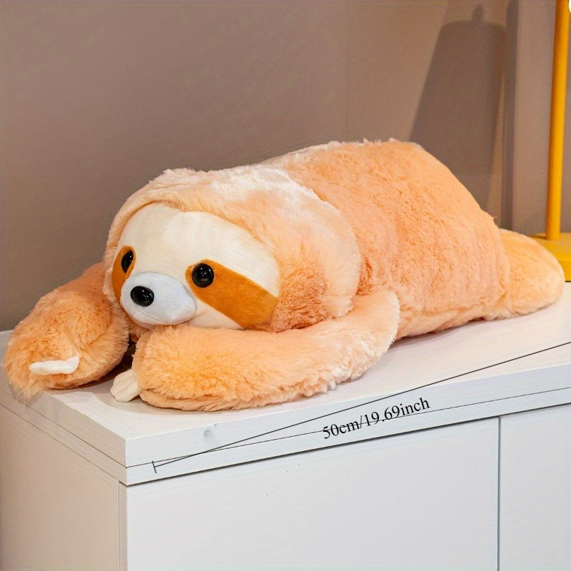 Plush Sloth Toy with Expressive Eyes & Fluffy Ears