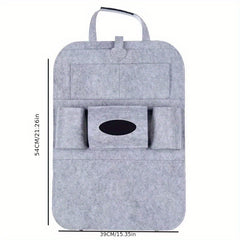 Car Seat Storage Bag Felt Organizer for Bottles Phones Tissues