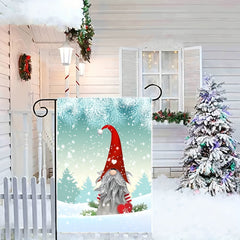 Christmas Winter Garden Yard Flag Banner Snow Decor Double Sided Welcome Flag