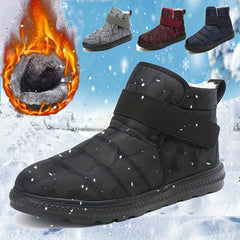 Women's Waterproof Snow Boots Outdoor Ankle High Hook And Loop Snow Boots