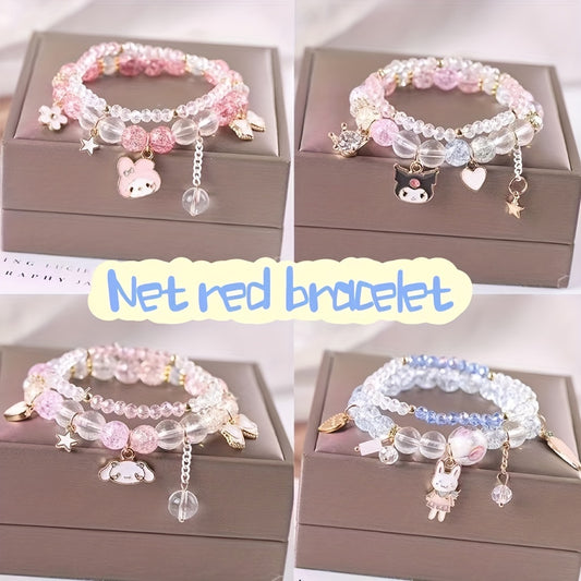Children Cartoon Crystal Bracelet Girl Students Holiday