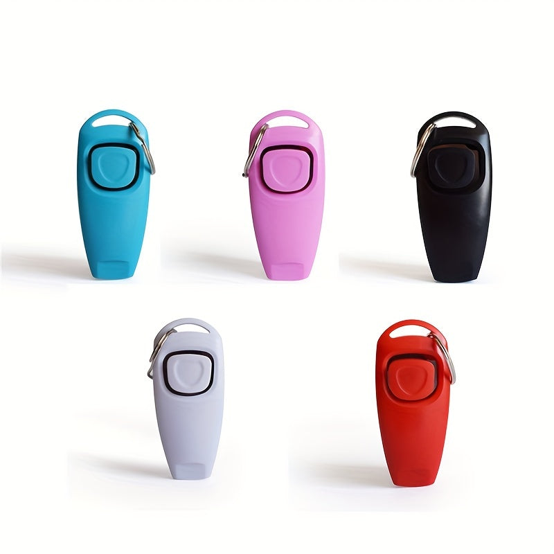2 in 1 Dog Training Clicker & Whistle Keychain