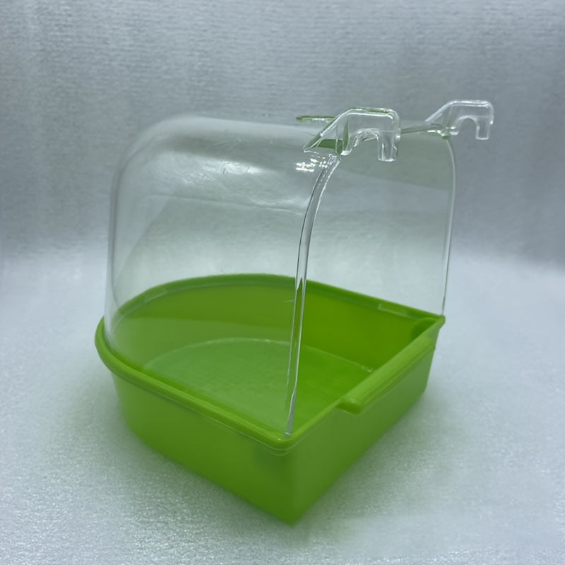 Transparent Birdcage Bathtub for Cockatoos and Parakeets