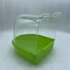 Transparent Birdcage Bathtub for Cockatoos and Parakeets