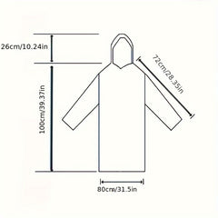 Outdoor Ball Shaped Disposable Raincoat for Hiking
