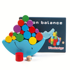 Educational Wooden Moon Balance Game for Kids