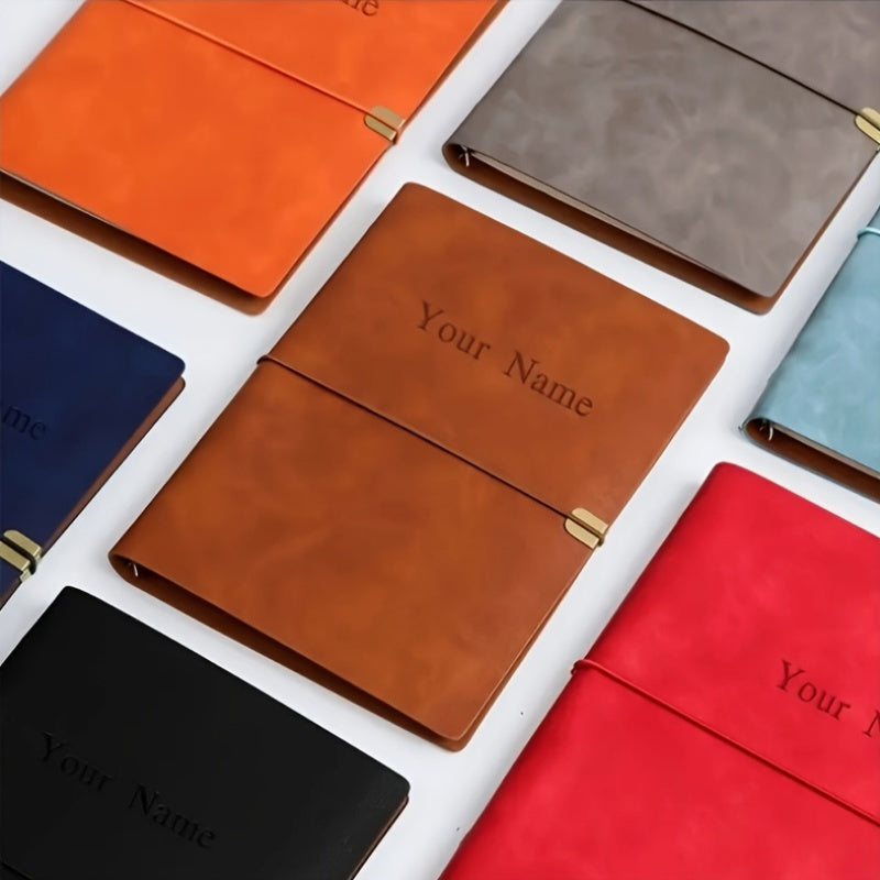 Customized Engraved A5 Faux Leather Notebook
