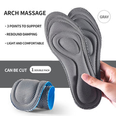 4D Memory Foam Antibacterial Sport Insoles - Feet Care Insoles