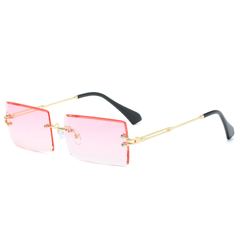 Rimless Rectangle Sunglasses UV400 Sun Glasses