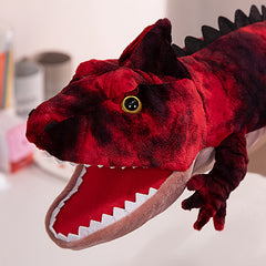 Red Lizard Hand Puppet Plush Stuffed Animal for Creative Play