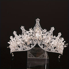 Rhinestone Crown Tiara Bridal High Sense Wedding Photography