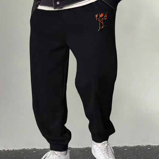 Men's Cartoon Graphic Sweatpants Casual Stretch Drawstring Joggers