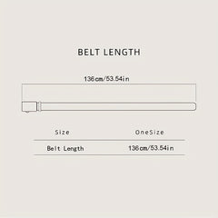 Men's Calfskin Leather Belt Automatic Buckle Business Suit Waist Strap