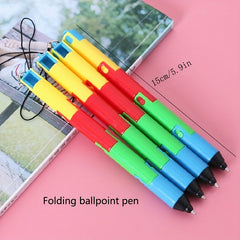 3pcs Folding Ballpoint Pen Bendable Deformable Pen 0 5mm