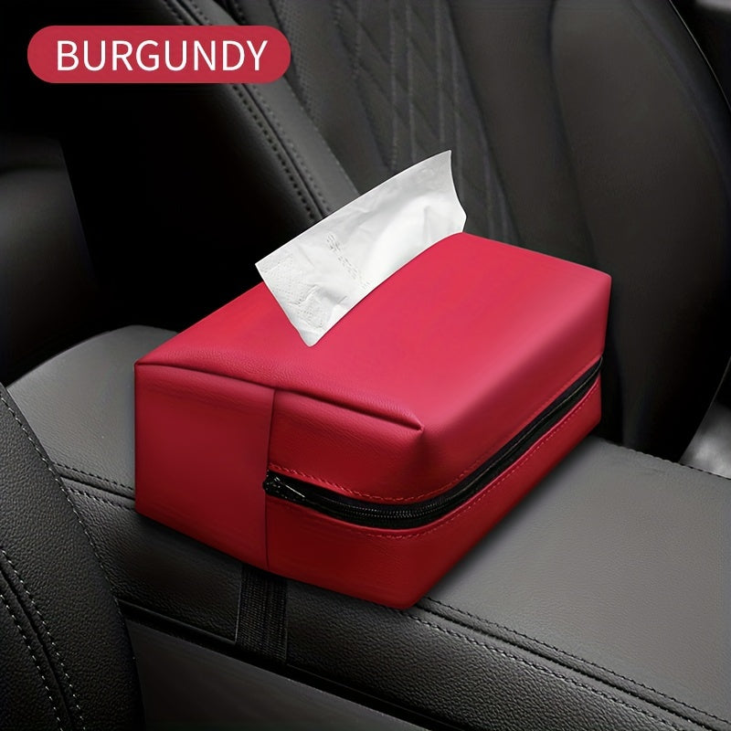 Car Tissue Box Seat Back Napkin Bag Armrest Box