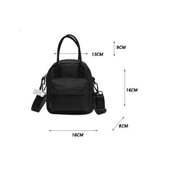 Nylon Crossbody Messenger Pack Square Bag