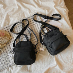 Nylon Crossbody Messenger Pack Square Bag