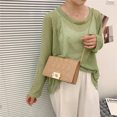 Casual Large Chain Shoulder Bag Women Messenger Clutch