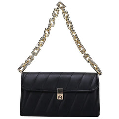 Casual Thick Chain Women Shoulder Bag Square Purse