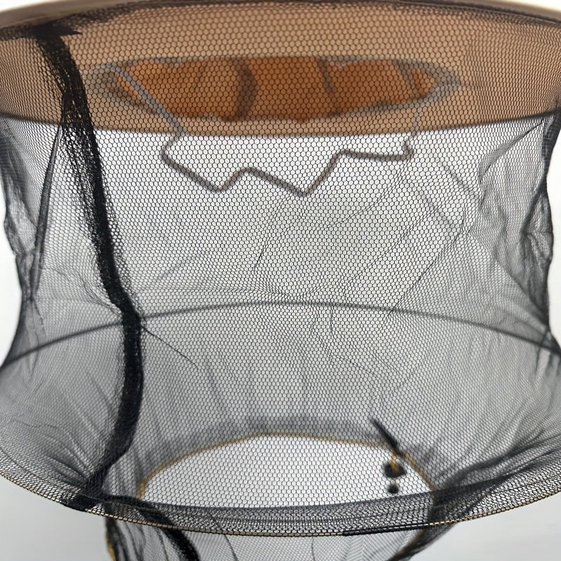 Breathable Beekeeper Hat Wide Brim Sunscreen Mesh Adjustable Fit