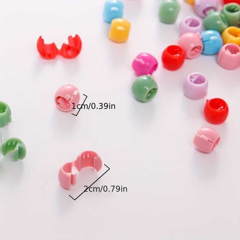 30pcs Mini Candy Hair Claw Clip for Braids Side Hair Bangs