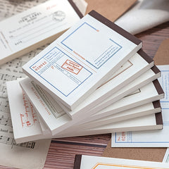 50 Pcs Berwick Manor Message Notepad Notes Paper Pack
