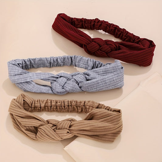 Wide Knot Headband for Women Cross Knot Hairband Hair Accessories